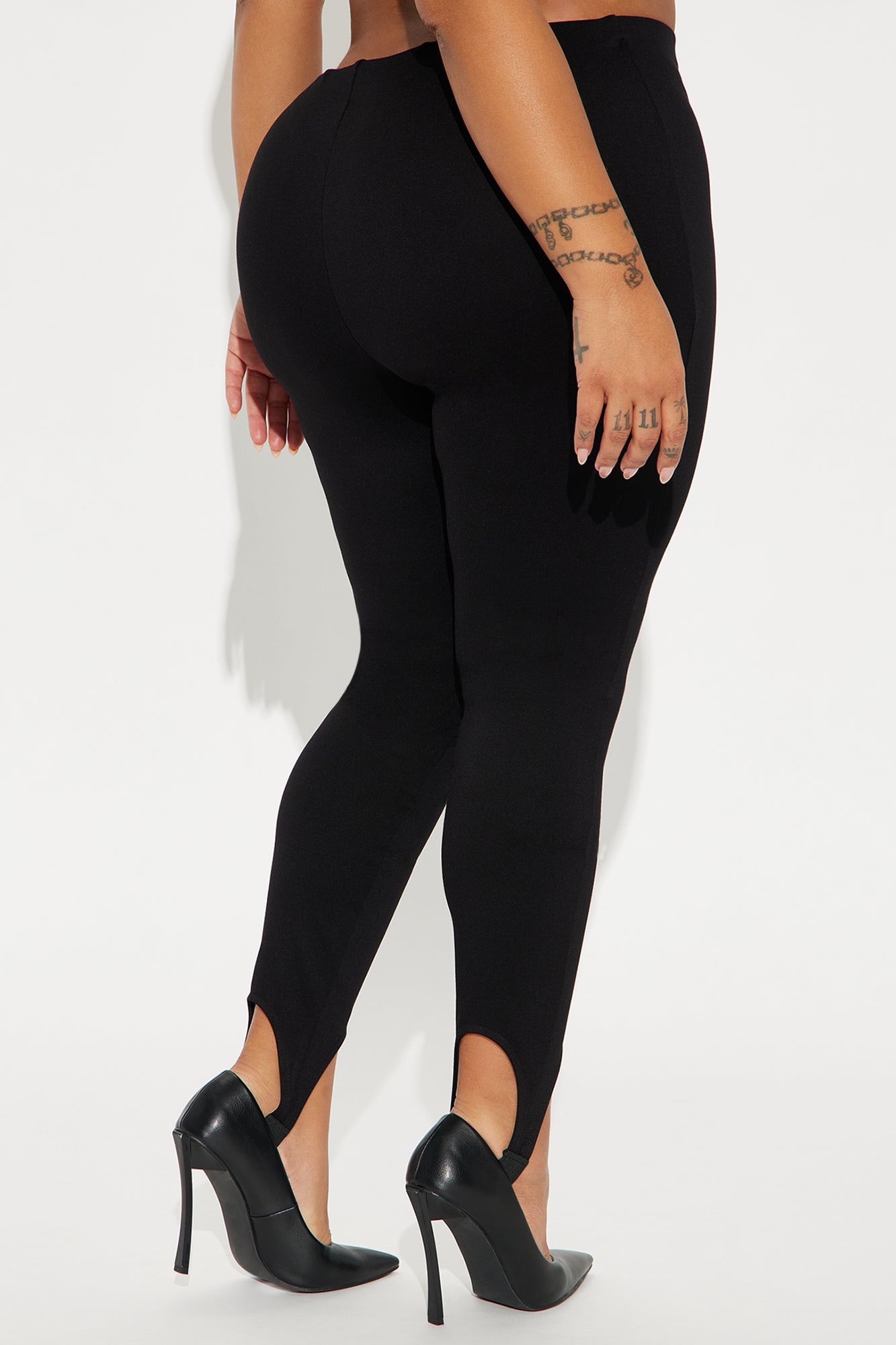 Gigi Ponte Stirrup Legging - Black