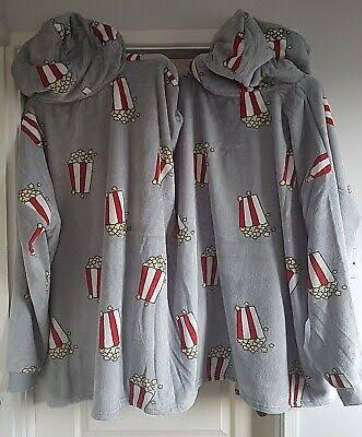 Double One-piece Sweatshirt Pajamas
