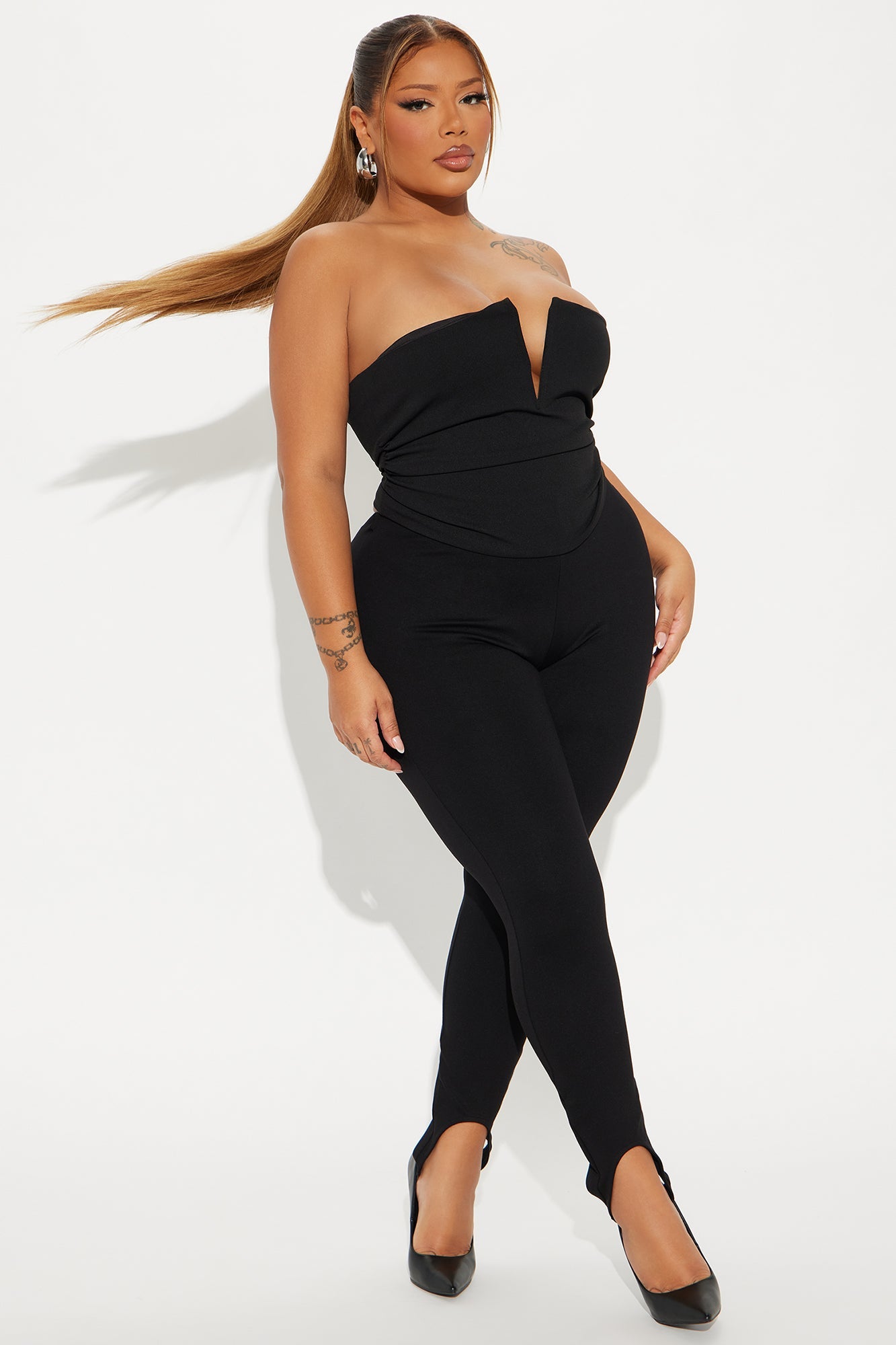 Gigi Ponte Stirrup Legging - Black