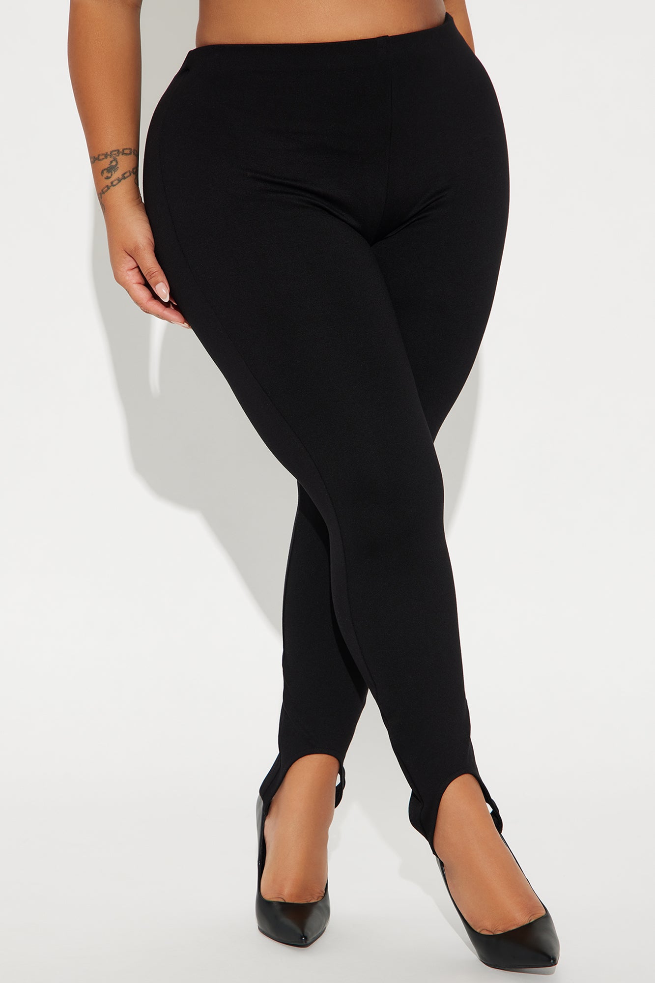 Gigi Ponte Stirrup Legging - Black